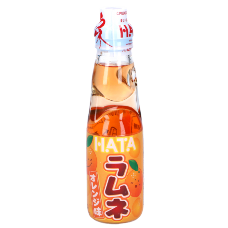 Hatakosen Ramune Orange Soda 200ml