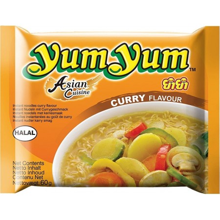 EU Wholesale Trade - YumYum Curry Flavour Instant Noodles 60g