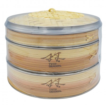 Bamboo Steamer Deluxe Metal Edge 25cm