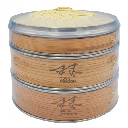 Bamboo Steamer Deluxe Metal Edge 20cm