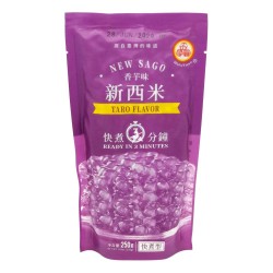 WuFuYuan Bubble Tea Tapioca Pearls Taro Flavor 250g