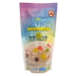 WuFuYuan Bubble Tea Tapioca Pearls Multicolor 250g