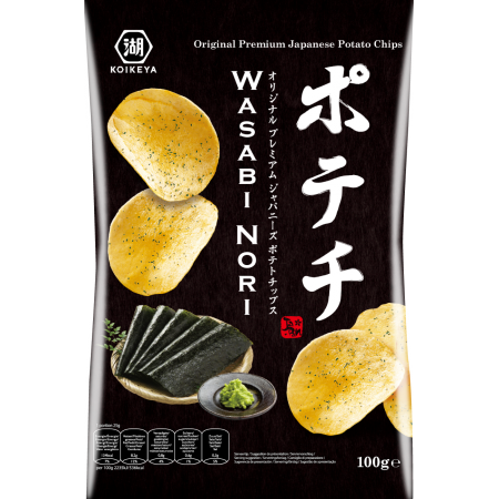 Koikeya Potato Wasabi Nori Chips 100g