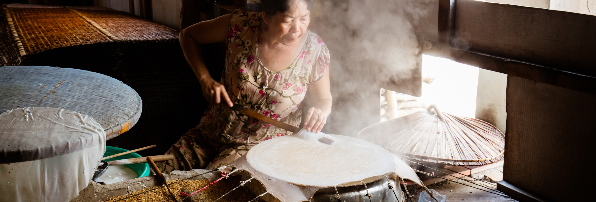 Explore famous south east asian products like Aroy-D coconut brand and vietnamese rice noodles