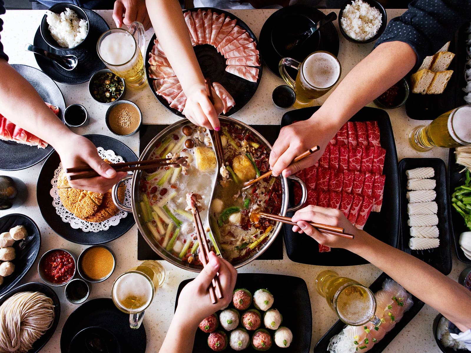 Daisho's Hot Pot Soup Base series: Rich miso umami, comforting tonkotsu warmth, and fiery spicy broth