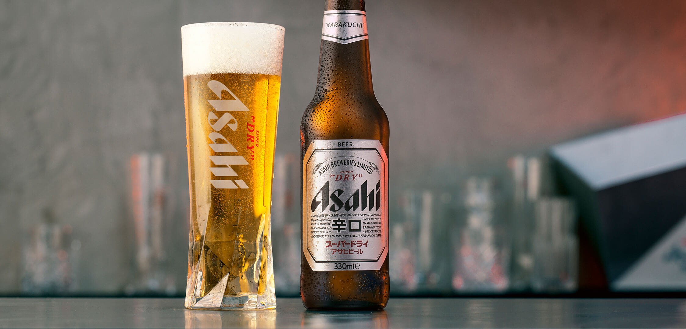 Discover Asahi, renowned Japanese lager, with a crisp flavor, perfect for sushi and Asian dishes