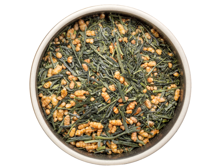 Genmaicha brown rice tea - warm, toasty taste complements Japanese dishes, fatty fish